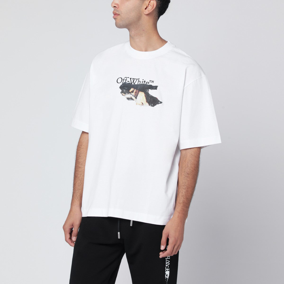 Off White Off-White™ White Paint Arrow Skate Logo T-shirt