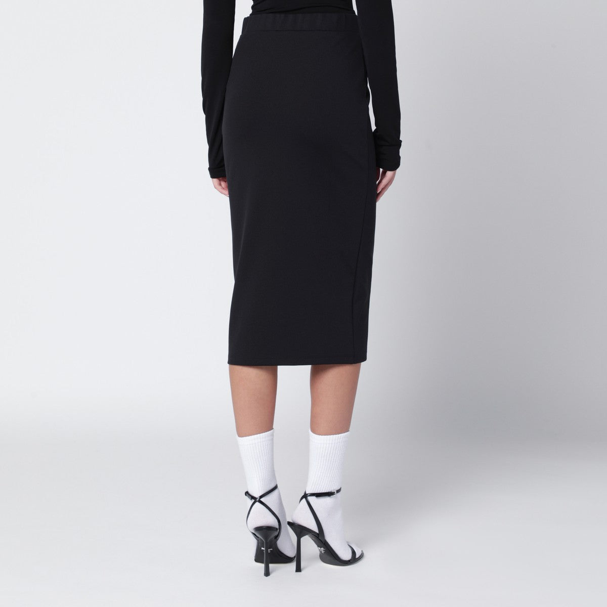 Off White Off-White™ Black pencil skirt with OFF logo