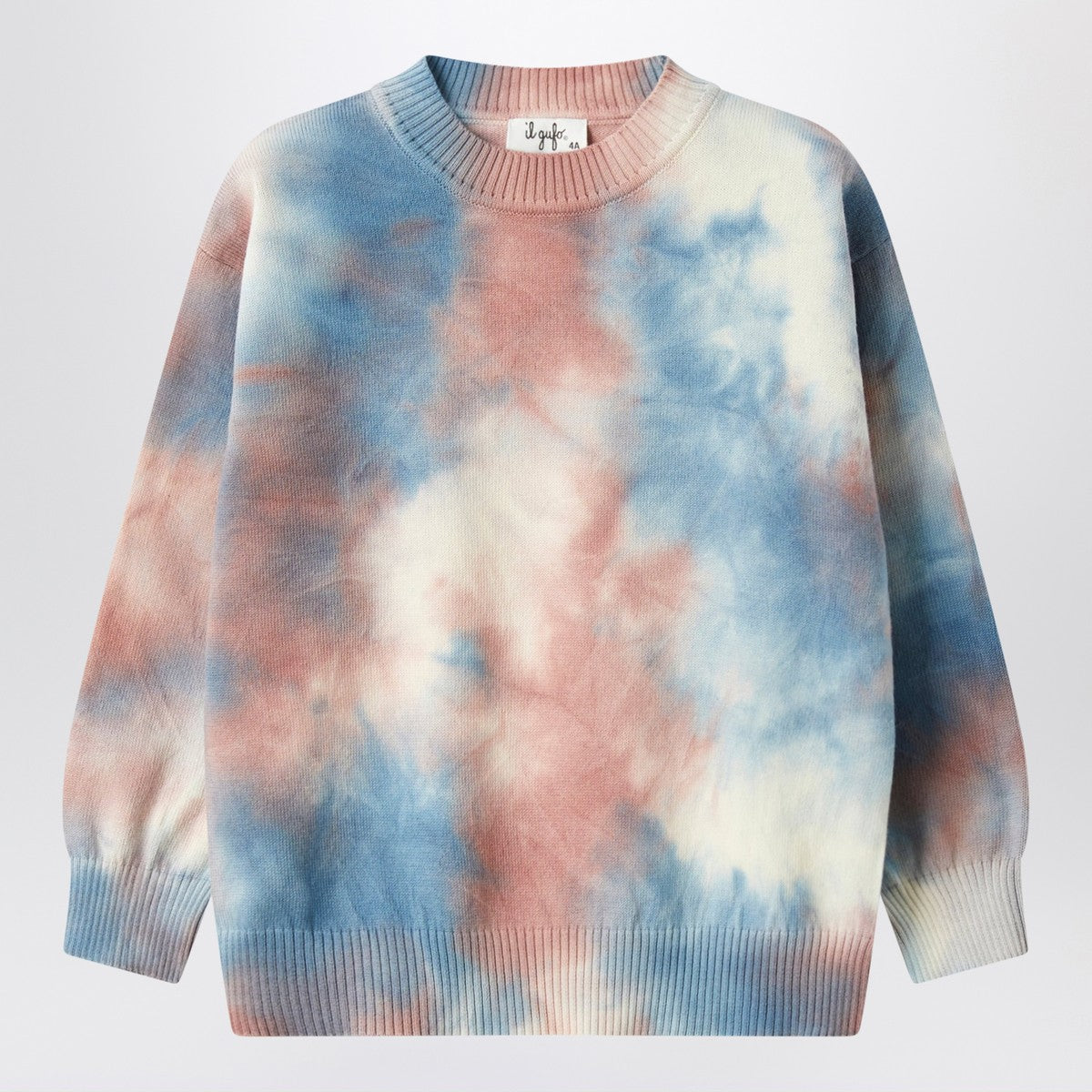 Il Gufo Sweater with airbrush-effect tie-dye print