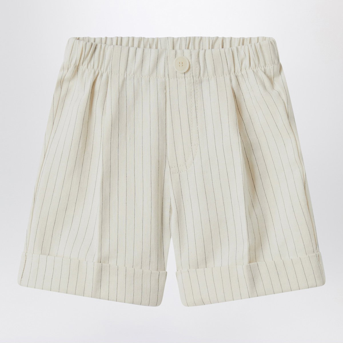 Il Gufo Pinstriped cotton Bermuda shorts