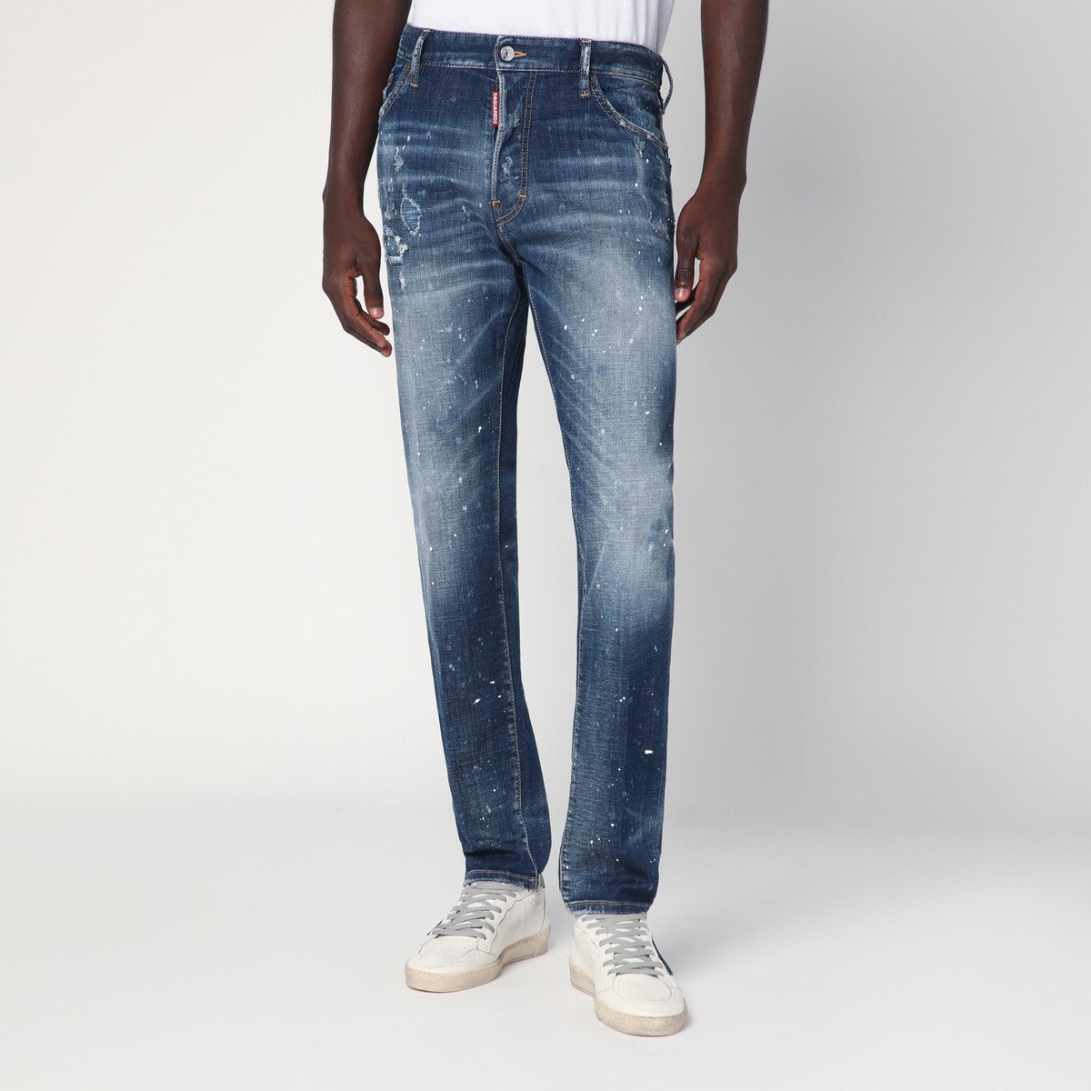 Dsquared2 Medium Galaxy Wash Cool Guy jeans in faded blue