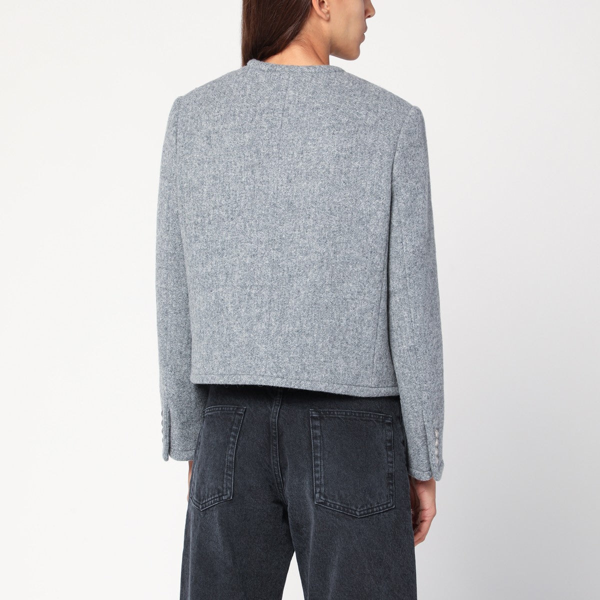 Dunst Grey mélange tweed jacket