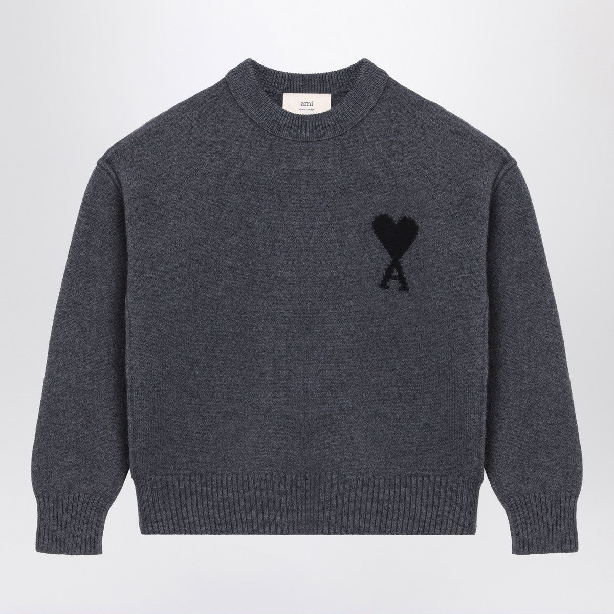 Ami Paris Dark grey Ami De Coeur sweater