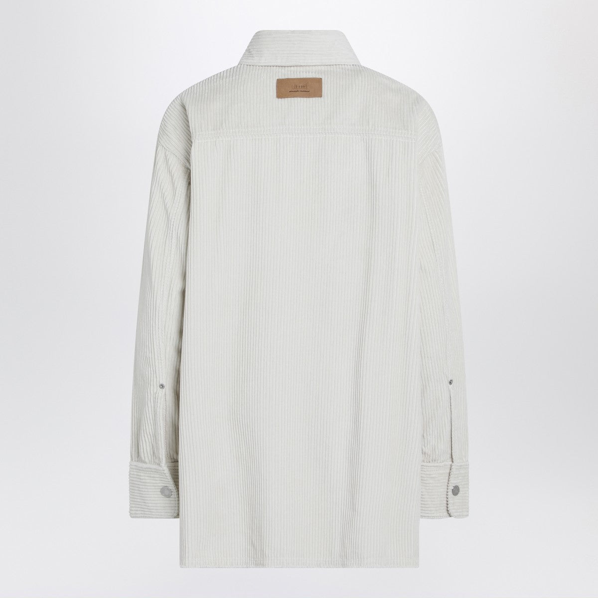 Ami Paris Ivory corduroy shirt
