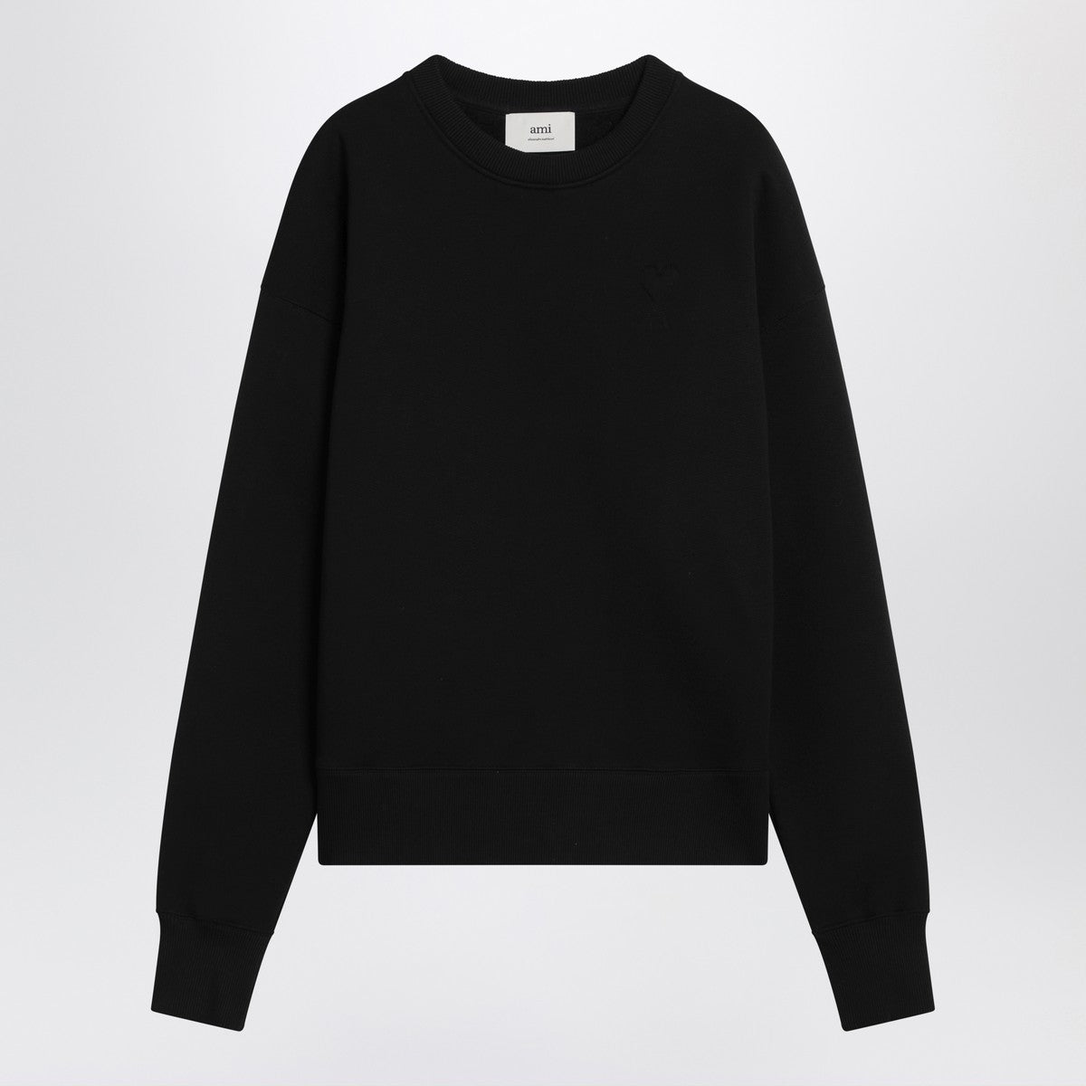 Ami Paris Black Ami De Coeur crewneck sweatshirt