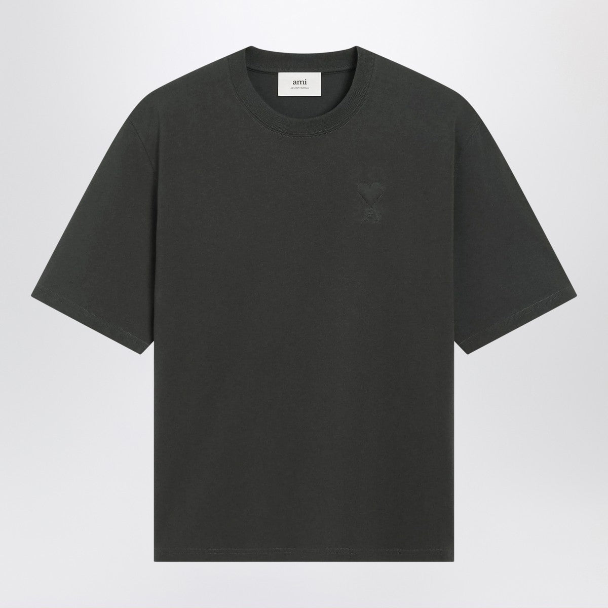 Ami Paris Anthracite grey Ami De Coeur T-shirt