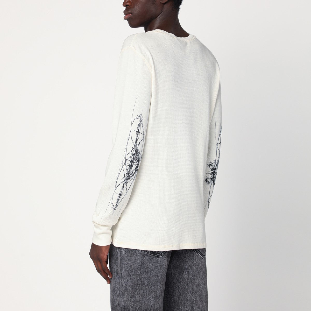 Basketcase Gallery White cotton crewneck sweater