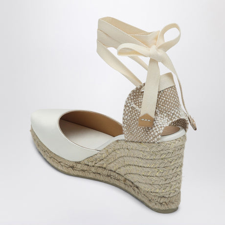 Castañer Joyce white espadrilles in satin