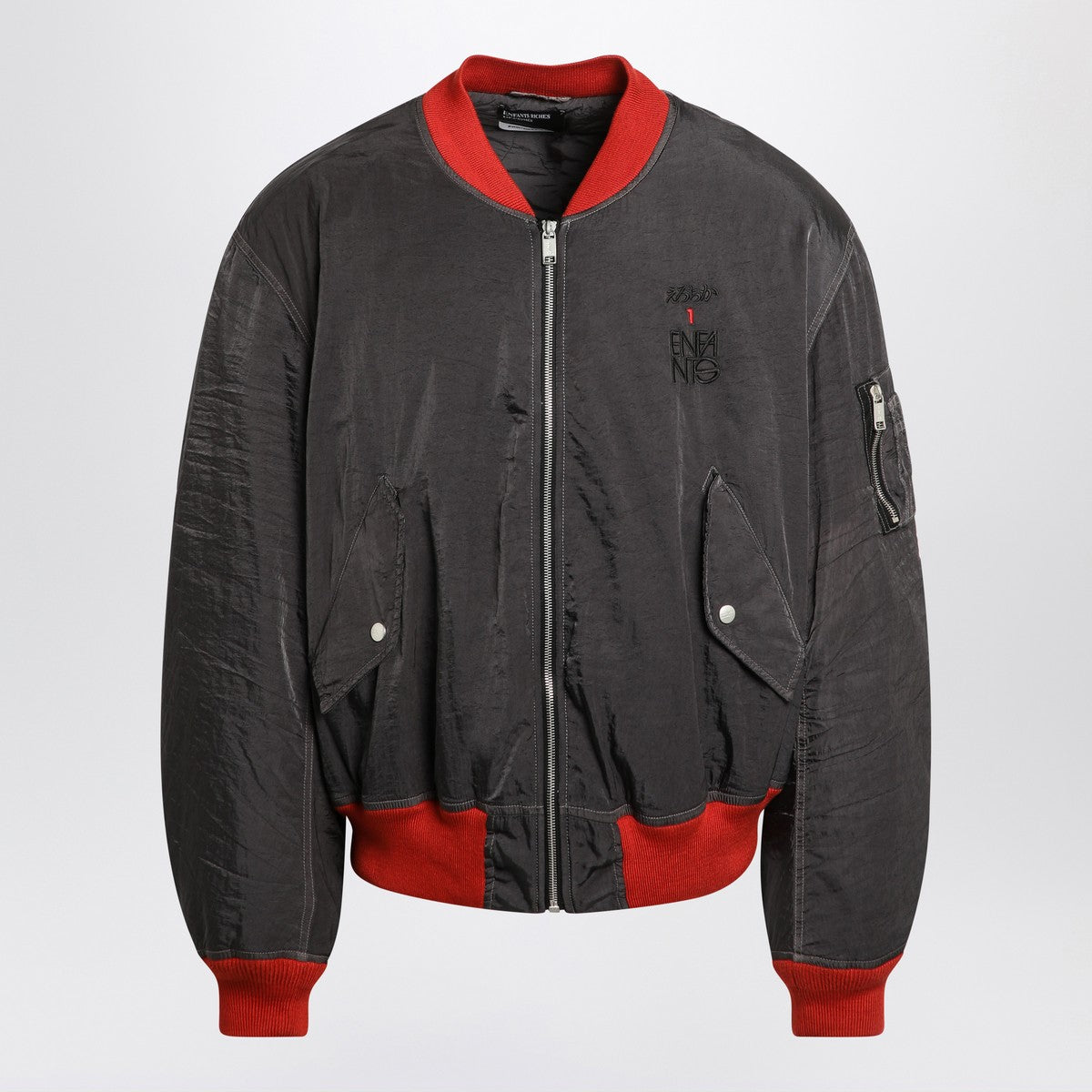 Enfants Riches Déprimés Erotica grey/red nylon bomber