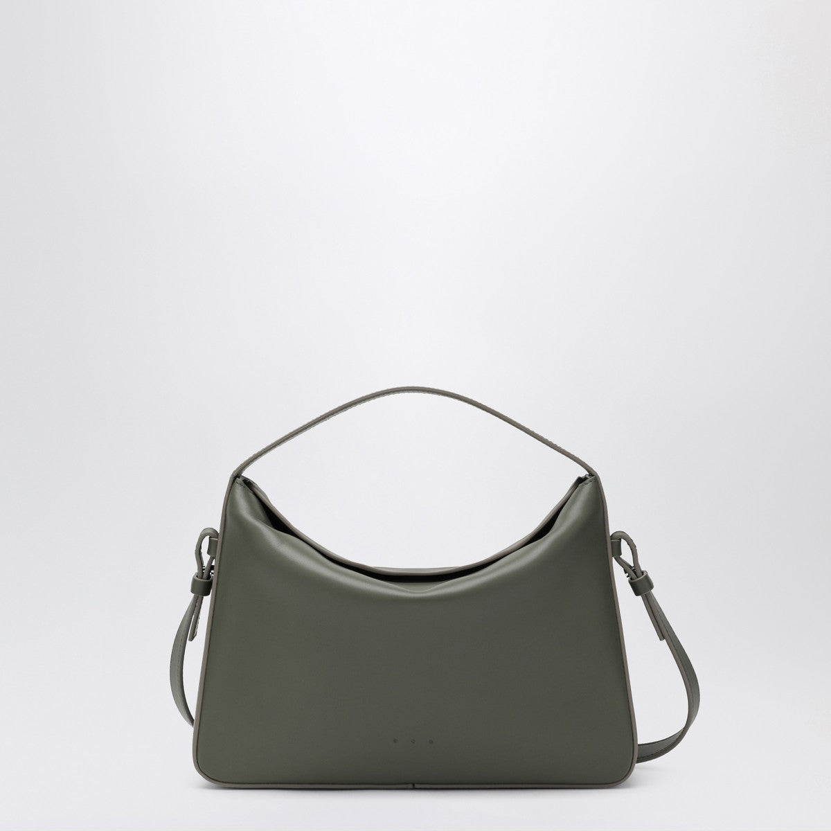 AESTHER EKME Soft Baguette bag in sage in leather