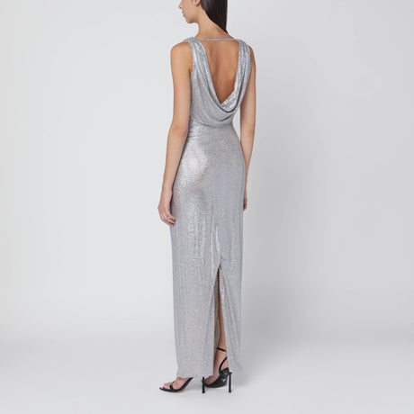 Giuseppe di Morabito Silver long dress with crystals