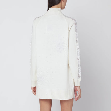 Giuseppe di Morabito White turtleneck dress in wool