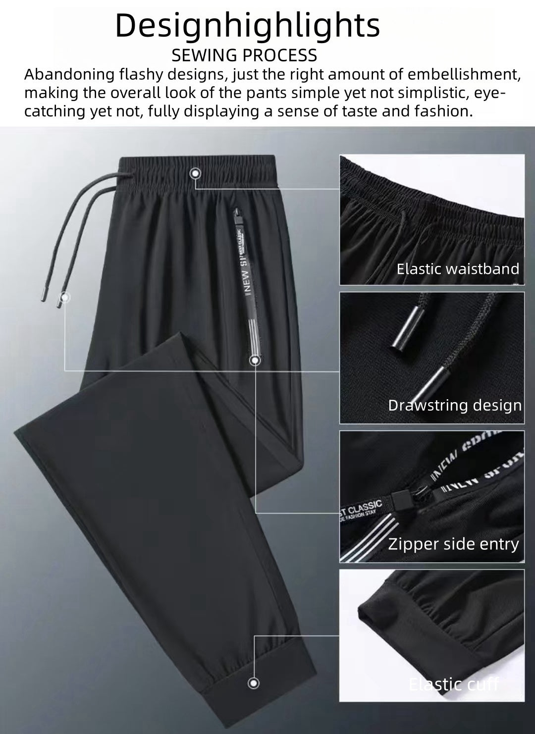 Ice Silk Pants