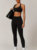 Women's Yoga Workout Set  Supportive Sports Bra  High-Waist Leggings