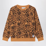 Mini Rodini Organic cotton leopard print crewneck sweatshirt