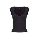 PINKO Black Nylon T-Shirt