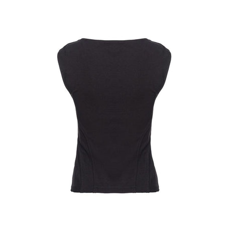 PINKO Black Nylon T-Shirt