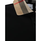 Burberry Black Cotton Polo Shirt