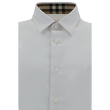 Burberry White Elastane Dress Shirt
