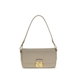 Coccinelle Beige Calf Leather Bos Taurus Shoulder Bag