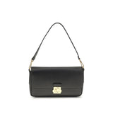 Coccinelle Black Calf Leather Bos Taurus Shoulder Bag