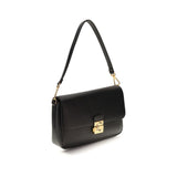 Coccinelle Black Calf Leather Bos Taurus Shoulder Bag