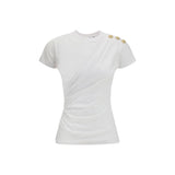 Balmain White Cotton T-Shirt
