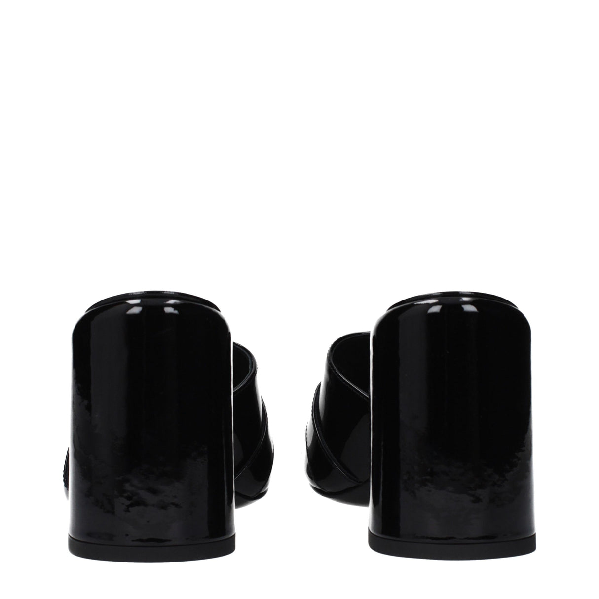 Versace Black Leather Platform Sandals