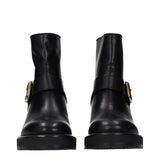 Chloé Black Leather Ankle Boots