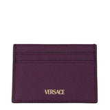 Versace Purple Leather Cardholder