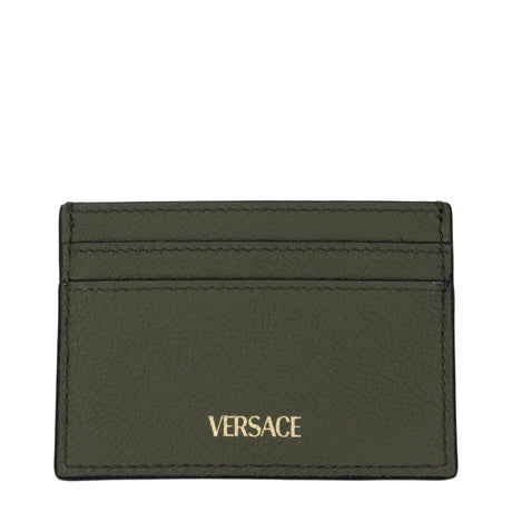 Versace Green Leather Cardholder