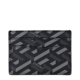 Versace Black Fabric Cardholder