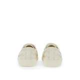 Bottega Veneta White Calfskin Low Top Sneakers