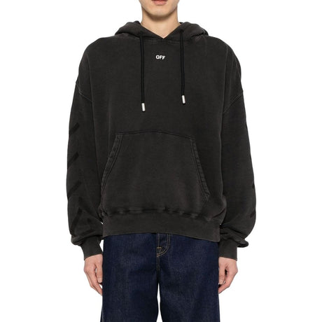 Off-White Black Cotton Sweatshirt