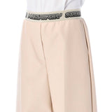 Stella McCartney Beige Viscose Cropped Pants