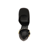 Versace Black Silk Platform Pumps