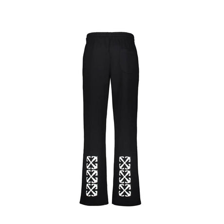 Off-White Black Cotton Joggers (Workout Pants)