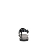 Saint Laurent Black Calfskin Flat Sandals