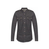 Balmain Black Denim Shirt