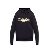 Balmain Black Cotton Sweatshirt