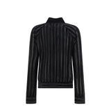 Balmain Black Elastane Sweatshirt