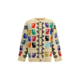 Valentino Multicolor Wool Cardigan