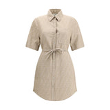 Fendi Beige Cotton Casual Dress