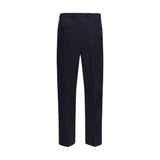 Prada Blue Cotton Dress Pants