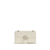 Gucci White Calf Leather Bos Taurus Shoulder Bag