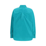 Fendi Light Blue Silk Dress Shirt