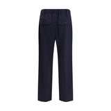 Max Mara Blue Wool Casual Pants