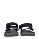 Burberry Blue Fabric Flat Sandals