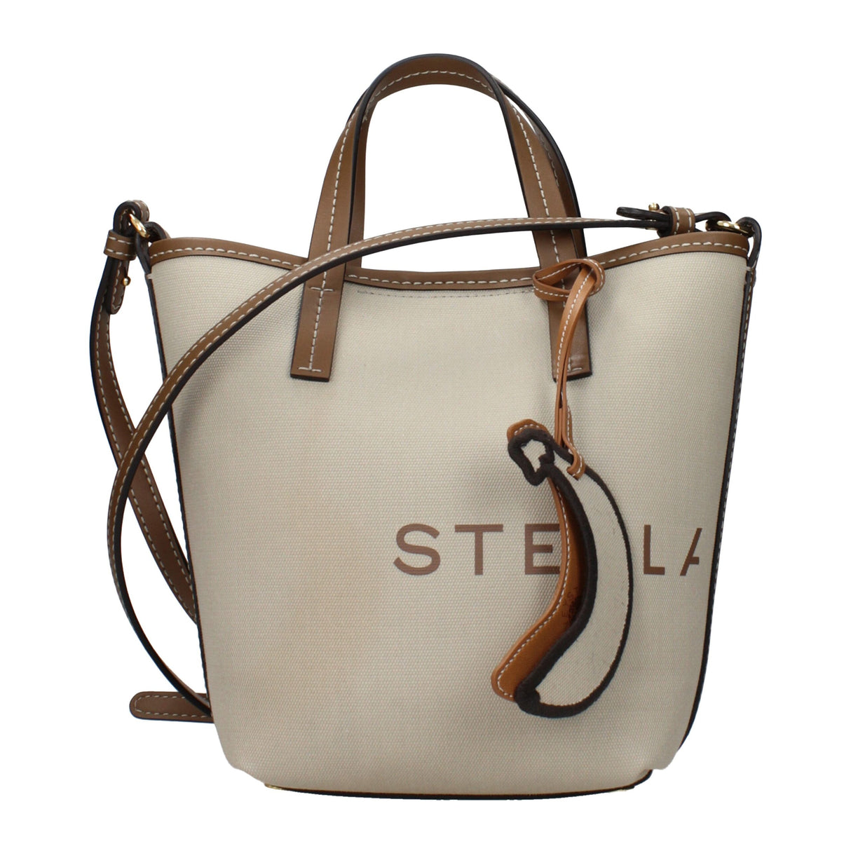 Stella McCartney Beige Fabric Handbag