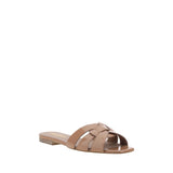 Saint Laurent Multicolor Calf Leather Bos Taurus Flat Sandals